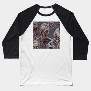 Halloween Monsters 23 - Zombie Baseball T-Shirt